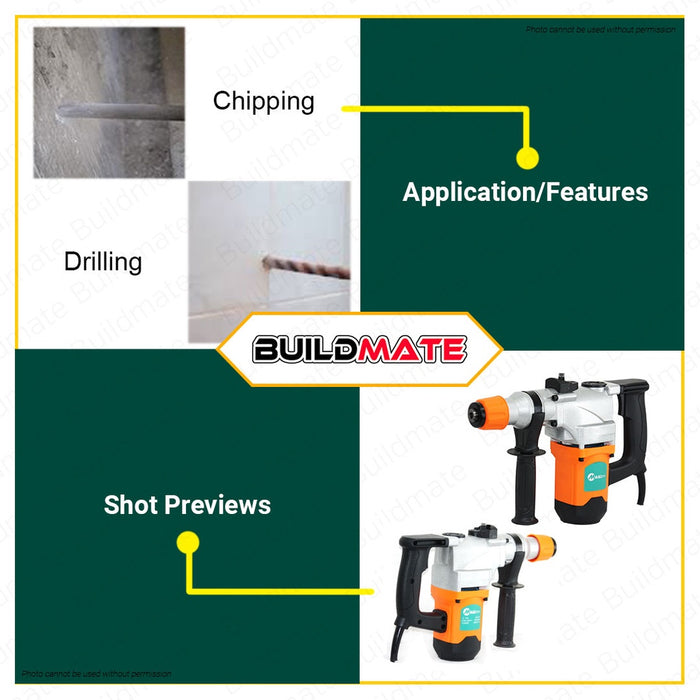 MAILTANK Rotary Hammer Drill 1200W SH08 •BUILDMATE•