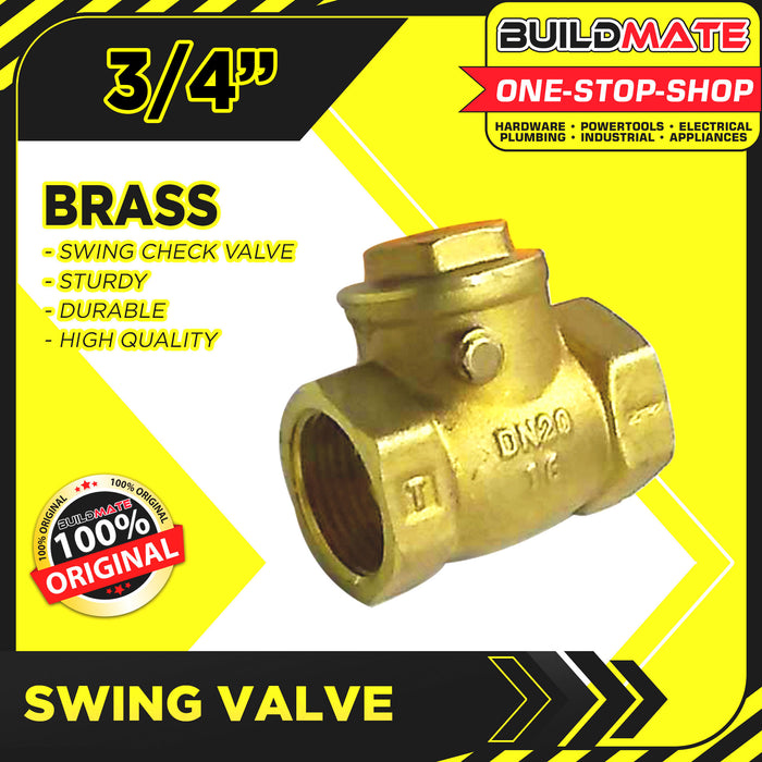 BUILDMATE Swing Check Valve 1", 1/2" , 3/4" SOLD PER PIECE Prevent Water Backflow