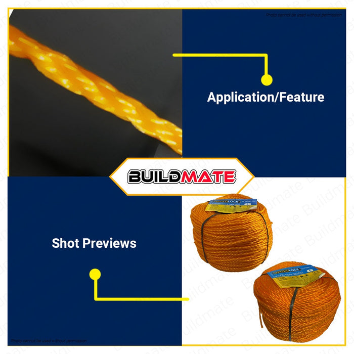 Nylon Rope 200m 3mm # 6 HIGH QUALITY RANDOM COLOR PL77001-03 •BUILDMATE•