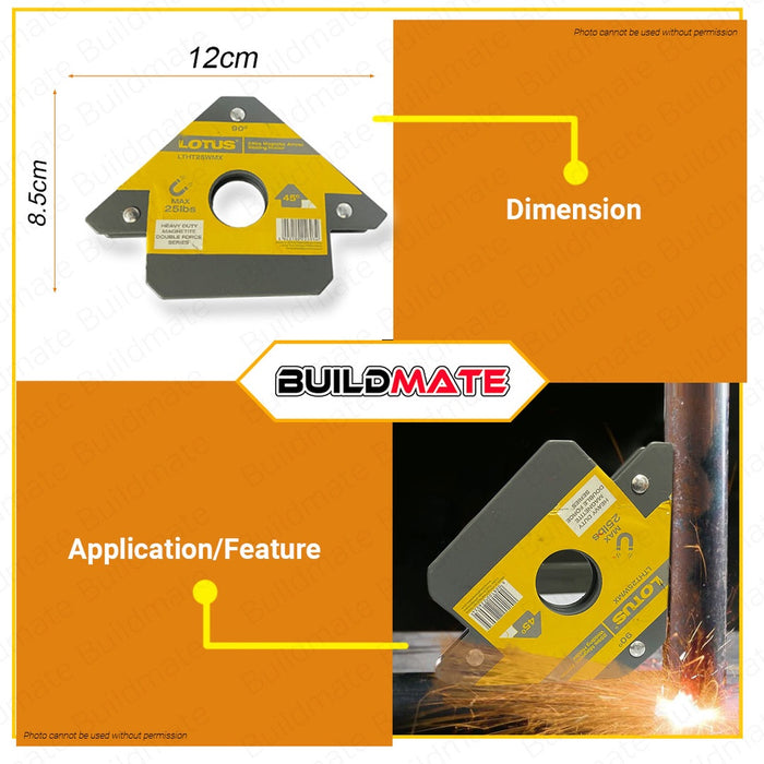 LOTUS Steel Magnetic Welding Holder Magnet 3" | 4" | 5" SOLD PER PIECE •BUILDMATE• LHT