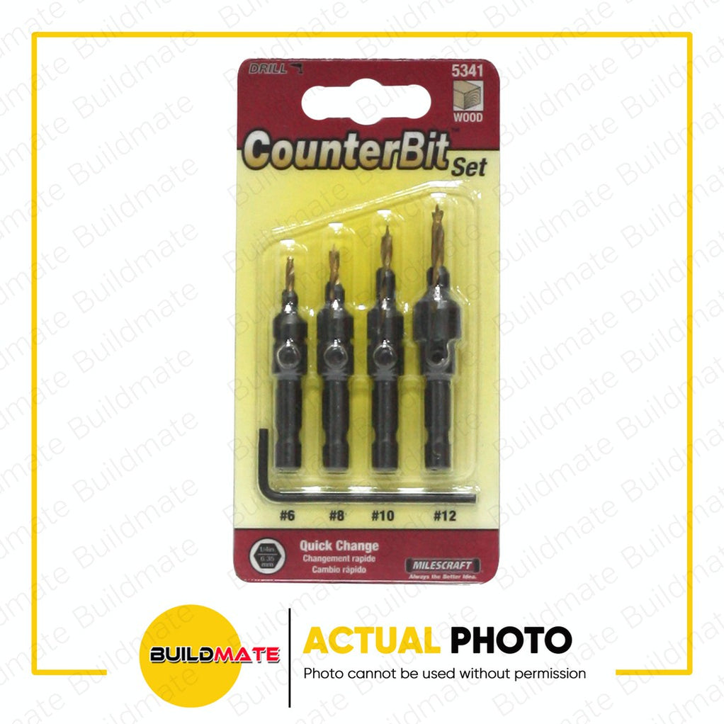 MILESCRAFT Counter Bit Set 4PCS/SET #5341 •BUILDMATE• — Buildmate