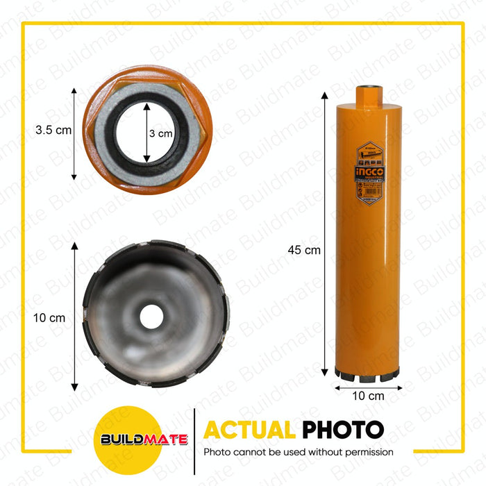 BUILDMATE Ingco Diamond Core Bit 65MM | 102MM | 152MM Wet and Dry Cutting Concrete with Rebar • IHT