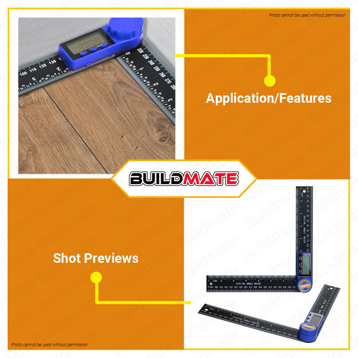 WADFOW Digital Angle Ruler 200mm Finder Protractor 2 in 1 Angle Finde ...