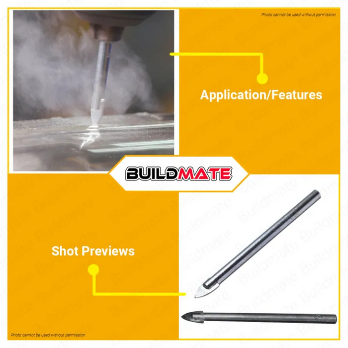 LOTUS Glass Tile Bit 3mm | 5mm | 6mm | 8mm | 10mm SOLD PER PIECE •BUILDMATE• LPA