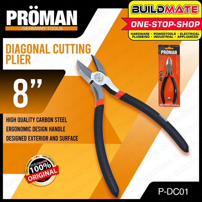 PROMAN Dip Handle Diagonal Cutter 8" P-DC01 •BUILDMATE•