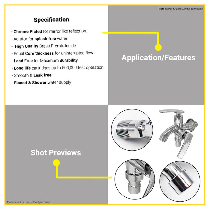 WATERHOUSE by POWERHOUSE 2 Way Bibb Tap Faucet Lever Handle 230441 •BUILDMATE•