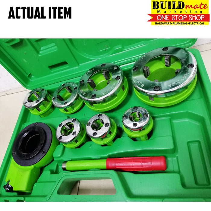 BUILDMATE Hoyoma Ratchet Die Stocks Pipe Threader 11pcs / 12pcs Threading Tool Set - HYMA