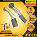 BUILDMATE INGCO 2-piece set carbon brushes for rotary hammer motor, replacement spare parts, sold per box