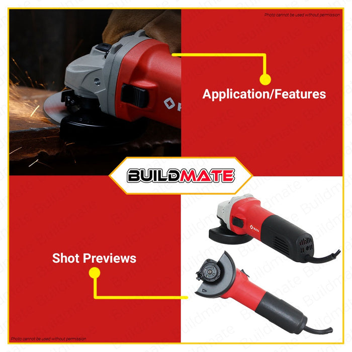 KEN INDUSTRIAL Angle Grinder 4" Inch 750W 9917B •BUILDMATE•