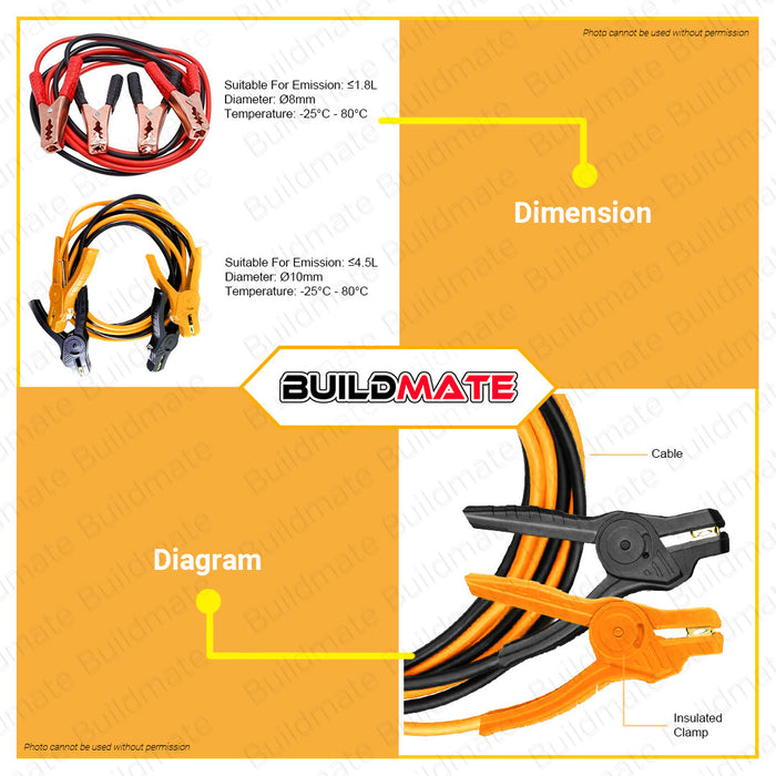 INGCO 200A Jumper Booster Cable for Car Variant Jump Lead Jumper Cable Jump Start Car Alligator Clips HBTCP2001 •BUILDMATE• IHT