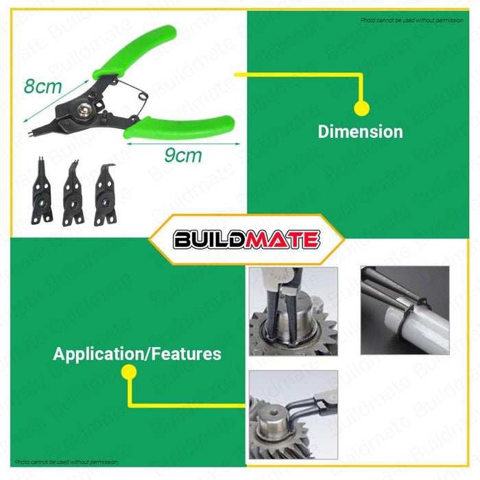 HOYOMA JAPAN Circlip Plier Pliers 4 IN 1 HT-CP41 •BUILDMATE• HYMHT