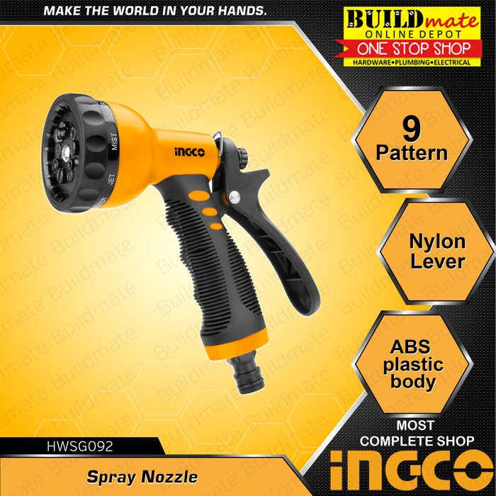 INGCO Garden Spray Nozzle Plantita HWSG092 •BUILDMATE• IHT