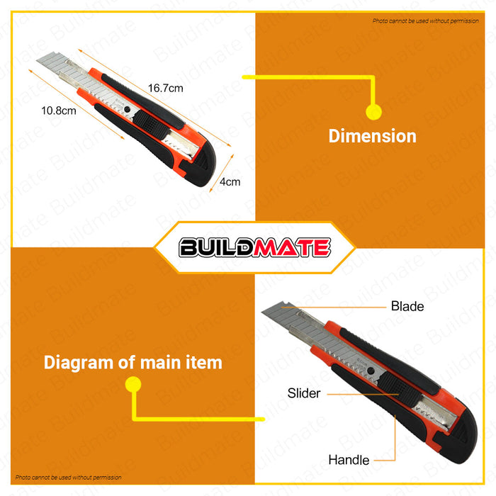 PROMAN GERMANY Utility Knife Cutter 18mm P11-746 •BUILDMATE•