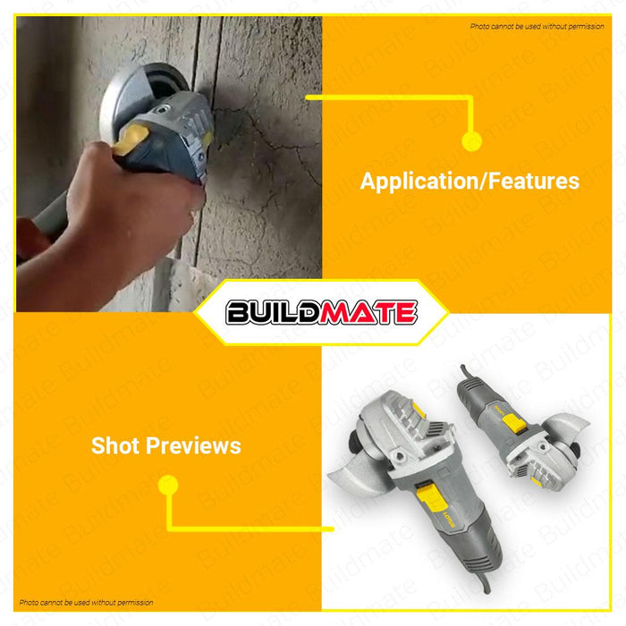 [Bundle] BUILDMATE Lotus Angle Grinder 650W LTSG6500S + Mailtank Chainsaw Attachment Stand Adpator with FREE DISC