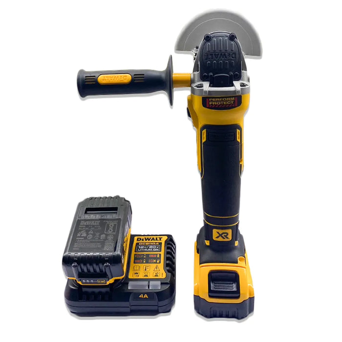 BUILDMATE x DEWALT 20V Max Brushless 100mm Angle Grinder Kit | M10, 2 XR Batteries DCG405P2-B1