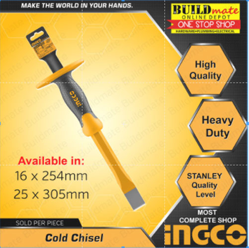 INGCO Cold Chisel 25mm x 305mm | 19mm x 254mm SOLD PER PIECE •BUILDMATE• IHT