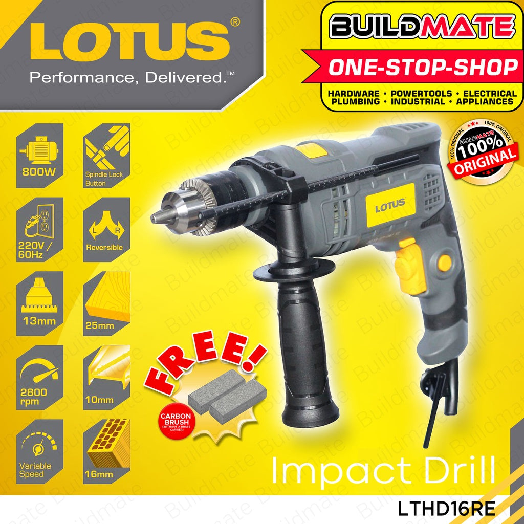 FREE] LOTUS Original Impact Drill Hammer Reverse Variable Speed