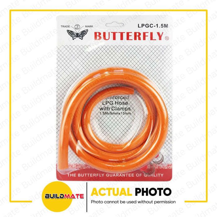 LPG Hose 300 PSI 3/8" x 1.5m High Quality •BUILDMATE•