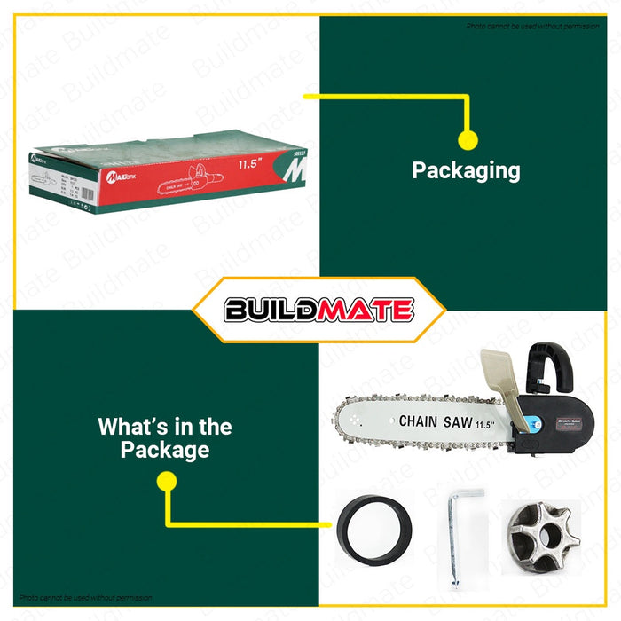 [Bundle] BUILDMATE Lotus Angle Grinder 650W LTSG6500S + Mailtank Chainsaw Attachment Stand Adpator with FREE DISC