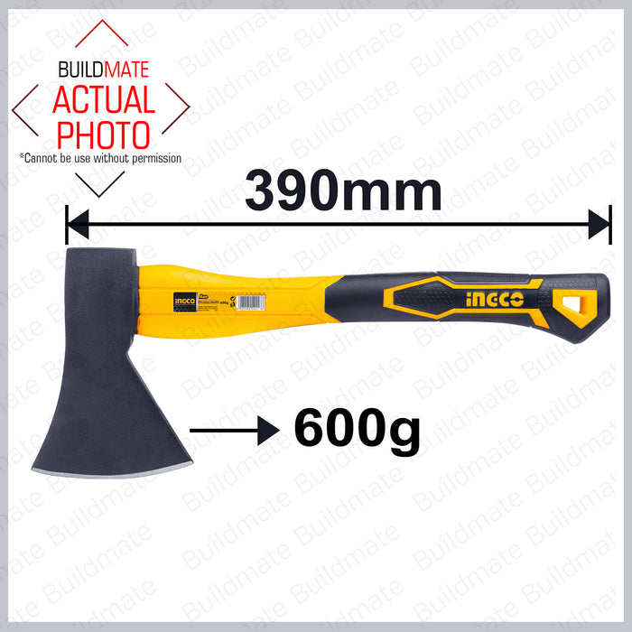 BUILDMATE Ingco Axe Hatchet Log Cutter 600g / 800g Tomahawk Chopping Hand Axe Wood Cutting for Splitting and Kindling - IHT