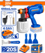 WADFOW Cordless Spray Gun Kit for Coating & Surface Finishing WSU30668 WCPT - BUILDMATE