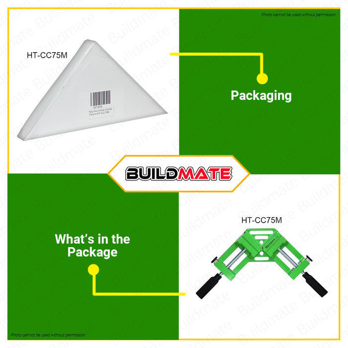 Hoyoma Corner Clamp 75mm 2-5/8" Jaws •BUILDMATE• HYMHT