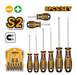 INGCO 8pcs Screwdriver Set Flat & Philips Tips for Multi-purpose Use HKSDS0828 IHT - BUILDMATE