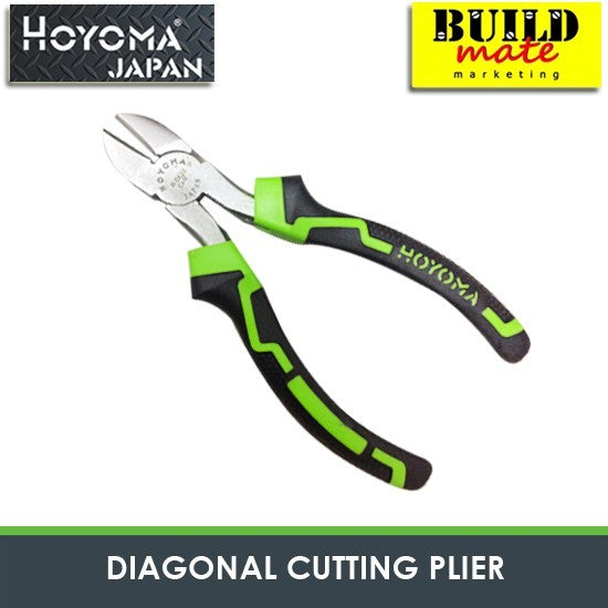 HOYOMA Injected Diagonal Cutting Pliers 6" / 8" Inch Electricians Side Cutter Wire Cutting Stripping - •BUILDMATE• HYMHT