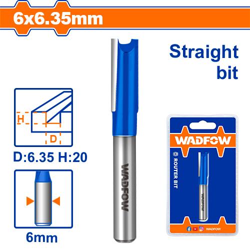 WADFOW 6.35mm-25mm Router Bit / Straight Bit Wood Milling Cutter SOLD PER PIECE WHT
