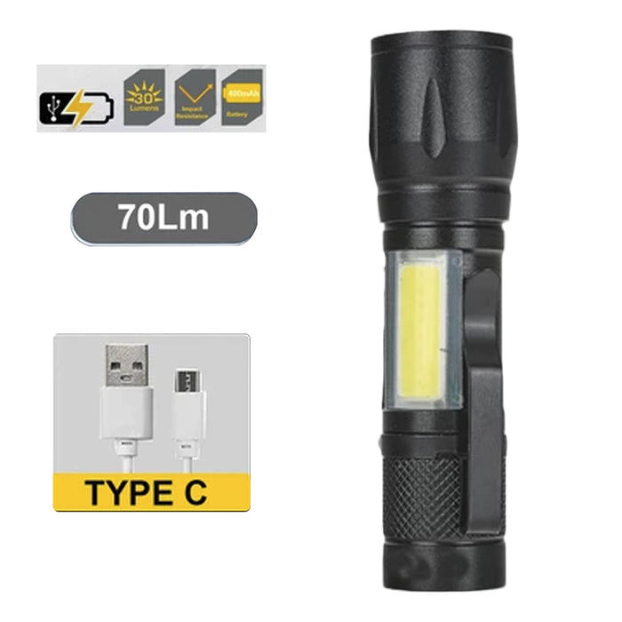 BUILDMATE x LOTUS Rechargeable Torch Light Flashlight 70LM / 130LM LE70RT & LE130RT Portable LHT