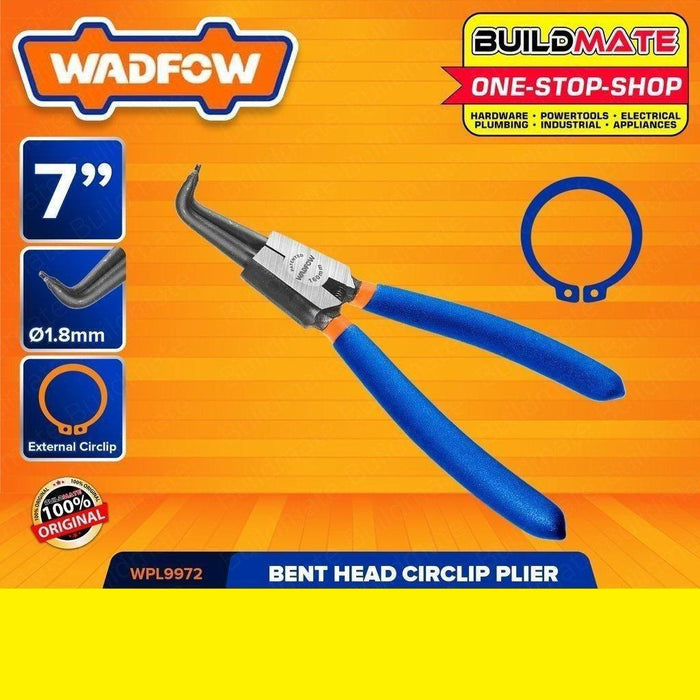 WADFOW Circlip Pliers 7" Straight Head External Circlip Plier Carbon Steel WPL9971 •BUILDMATE• WHT