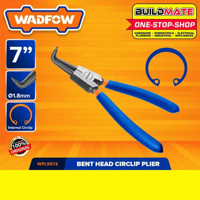 WADFOW Circlip Pliers 7" Straight Head External Circlip Plier Carbon Steel WPL9971 •BUILDMATE• WHT