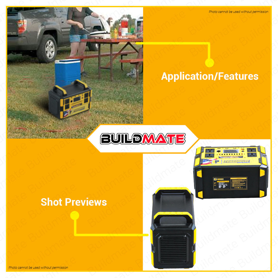 BUILDMATE Powerhouse 1200W Cordless Portable Mini Electric Generator P ...