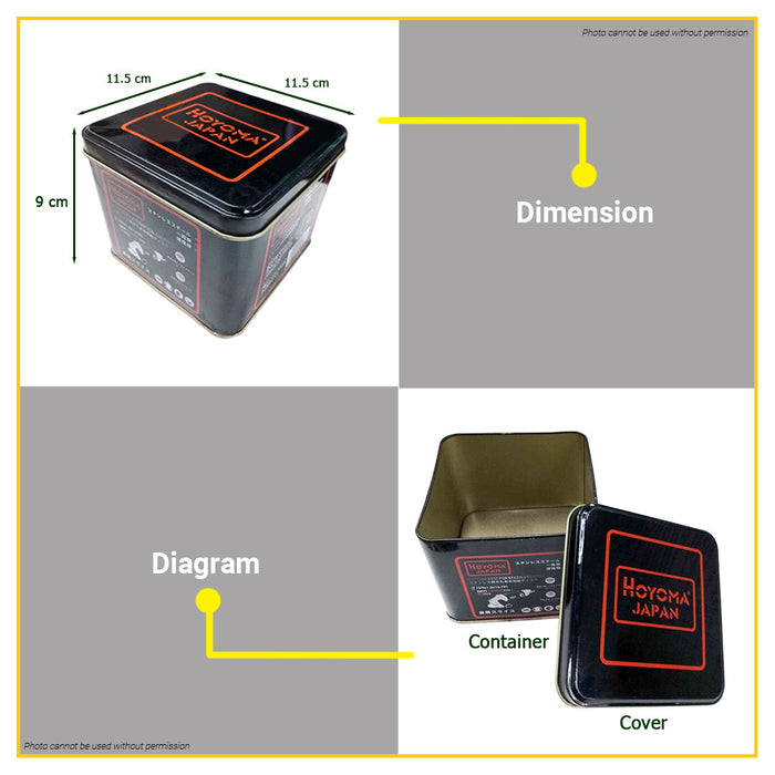BUILDMATE Ingco Empty Container Box Plastic / Tin Can Cutting Disc Container Storage Organizer For Cutting Disc - IHT