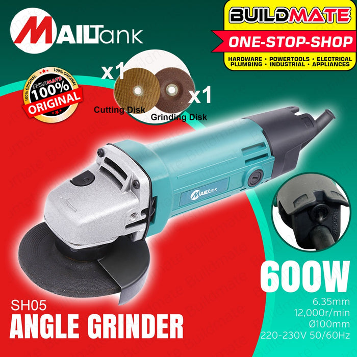 MAILTANK Angle Grinder 600W 100mm Cutting Grinder Electric Grinder Polishing SH01 | SH05 •BUILDMATE•