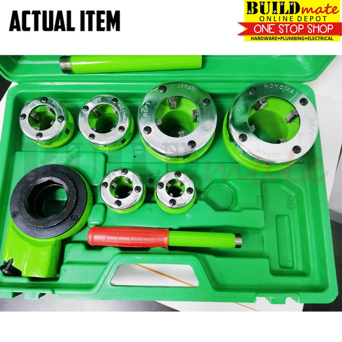 BUILDMATE Hoyoma Ratchet Die Stocks Pipe Threader 11pcs / 12pcs Threading Tool Set - HYMA
