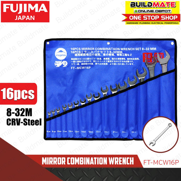 FUJIMA/MEGA Combination Wrench Set  16PCS (8-32mm) SOLD PER SET  BUILDMATE•