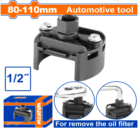 Buildmate x Wadfow Oil Filter Wrench 80-110mm 1/2" Drive Heavy Duty WUL2580 WHT
