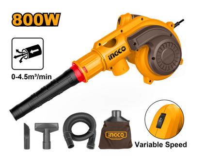 INGCO 800W Aspirator Blower for Cleaning Dust & Debris AB8038P IPT - BUILDMATE