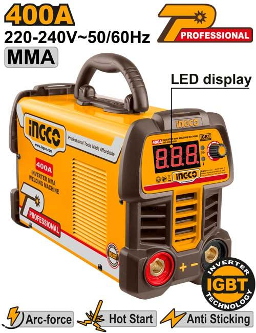 INGCO Inverter MMA Welding Machine | Wide Electrode Compatibility for Various Welding Application MMA4006P IPT