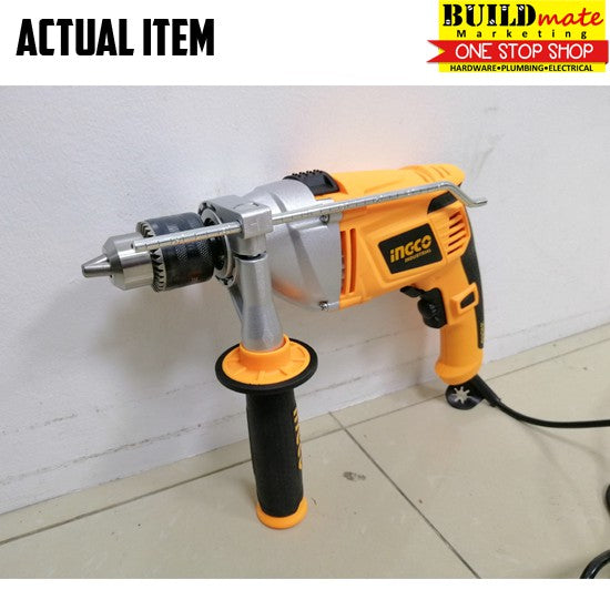 BUILDMATE Ingco 1100W 13mm Impact Drill Electric Hammer Drill Function Variable Speed for Wood • IPT