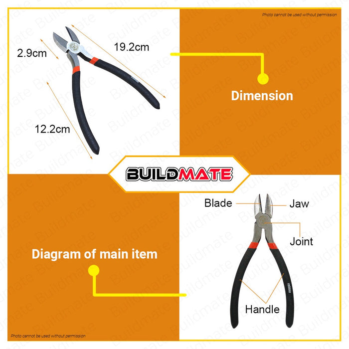 PROMAN Dip Handle Diagonal Cutter 8" P-DC01 •BUILDMATE•