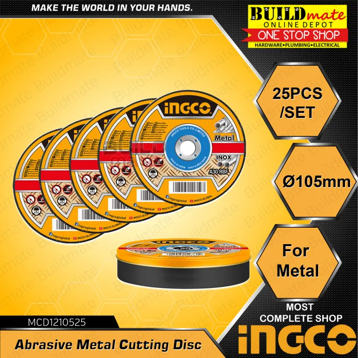 (25PCS) INGCO Abrasive INOX Metal Cutting Disc 4
