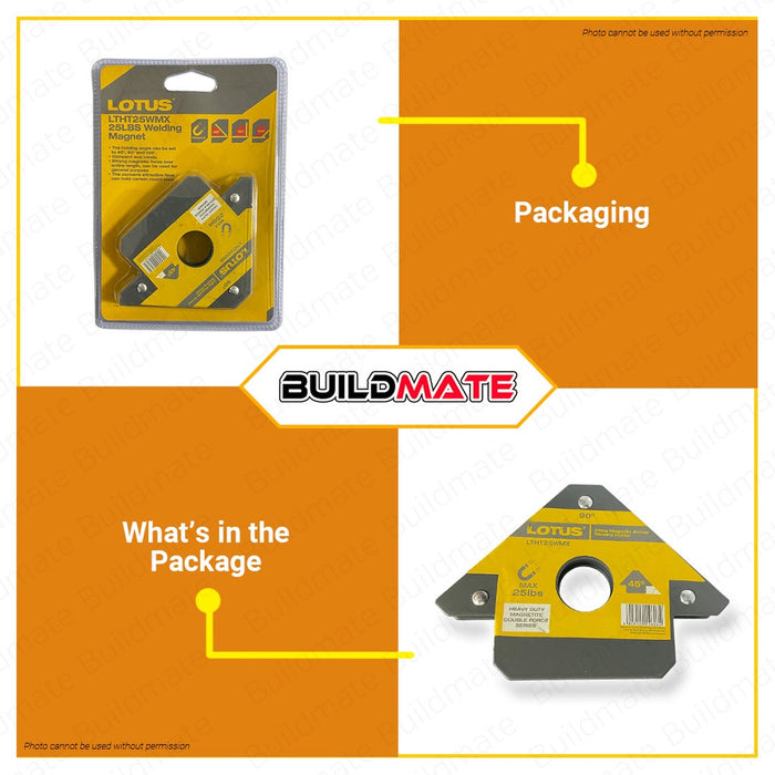 LOTUS Steel Magnetic Welding Holder Magnet 3" | 4" | 5" SOLD PER PIECE •BUILDMATE• LHT