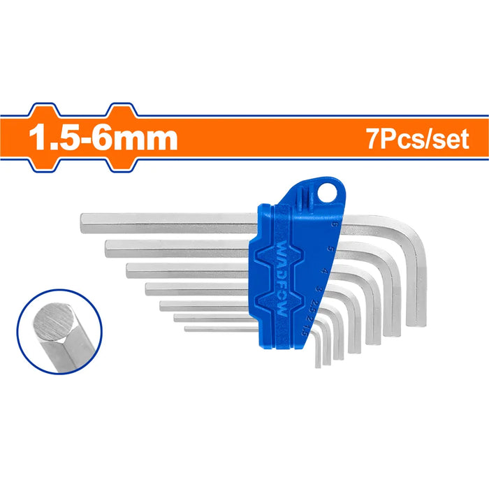 BUILDMATE Wadfow 7PCS/SET Hex Allen | Torx Key L Shape Short Arm Wrench Hand Tools Repair Steel WHT