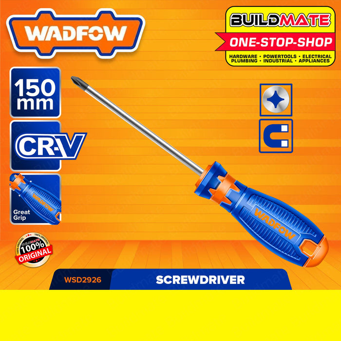 WADFOW Slotted & Phillips Screwdrivers 38mm | 100mm | 150mm | 200mm [SOLD PER PIECE] •BUILDMATE• WHT