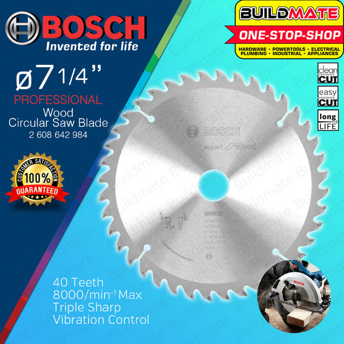 BUILDMATE Bosch Circular Saw Blade Wheel 7-1/4" 40T | 60T Standard for Wood Blade Saw Blades • BAX