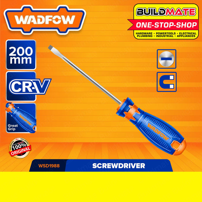 WADFOW Slotted & Phillips Screwdrivers 38mm | 100mm | 150mm | 200mm [SOLD PER PIECE] •BUILDMATE• WHT