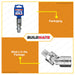 BUILDMATE Wadfow Universal Joint 1/2" Inch Spark Plug Socket Wrench Ratchet Angle Extension Bar Adapter WSC2212 / WMS4212 - WHT