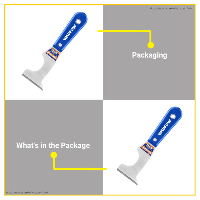 BUILDMATE Wadfow Putty Trowel 2.5" Inch Plastering Knife Drywall Taping Wall Paint Scraper Spatula WPT6388 - WHT